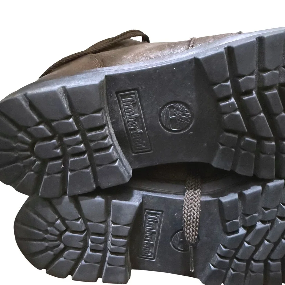 Mens‎ Timberland Brown Leather Hiking Boots size 9M